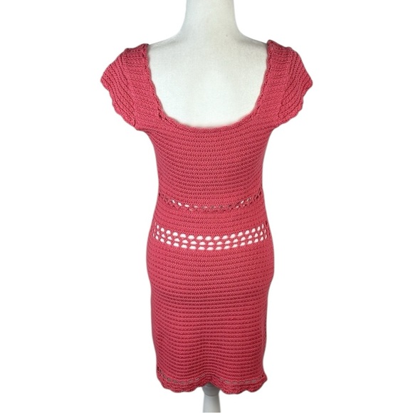 American Eagle Pink Knit Mini Dress Size M NWT - Picture 4 of 8